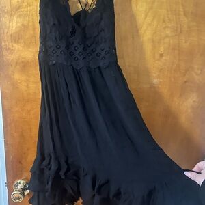 Free People Black Mini Dress